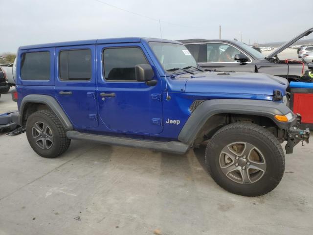 1C4HJXDG0JW223203 - 2018 JEEP WRANGLER U SPORT BLUE photo 4