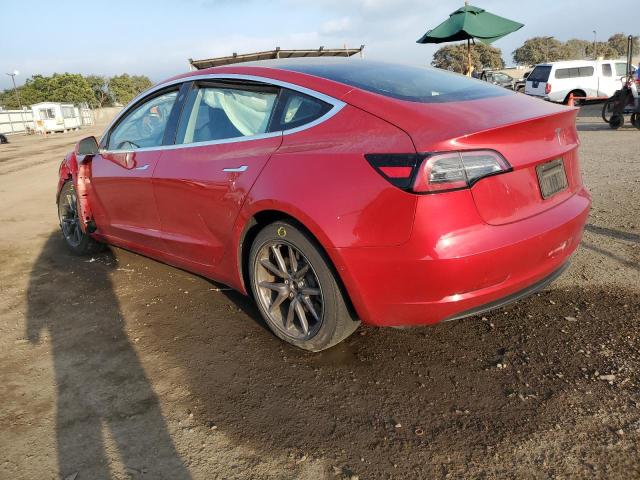 5YJ3E1EA3LF633524 - 2020 TESLA MODEL 3 RED photo 2