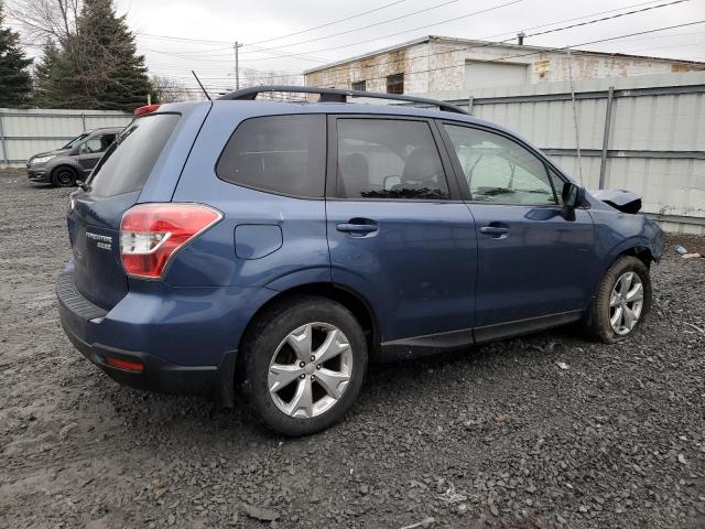 JF2SJAEC7EH493104 - 2014 SUBARU FORESTER 2.5I PREMIUM BLUE photo 3