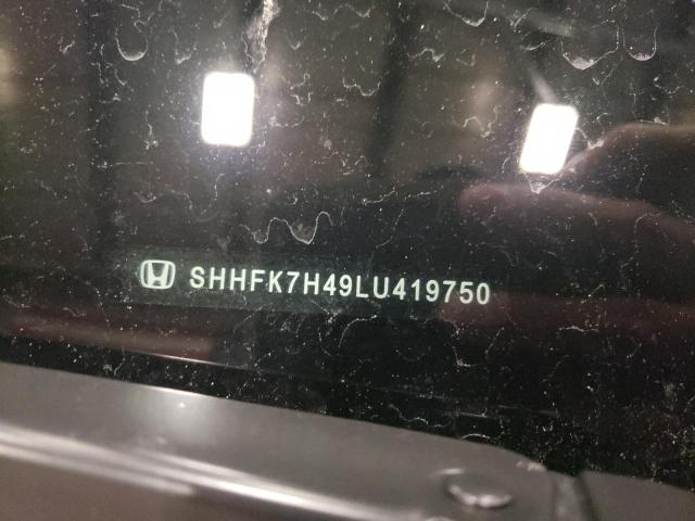 SHHFK7H49LU419750 - 2020 HONDA CIVIC SPORT ლურჯი ფოტო 12