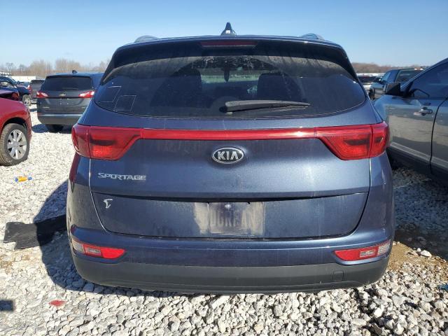 KNDPMCAC3H7267603 - 2017 KIA SPORTAGE LX BLUE photo 6