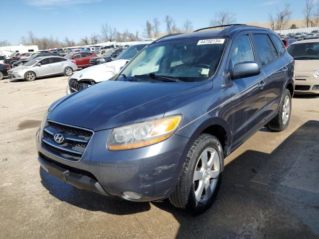 5NMSH13E49H316061 - 2009 HYUNDAI SANTA FE SE BLUE photo 1