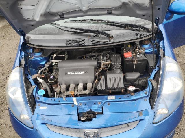 JHMGD38697S043567 - 2007 HONDA FIT S BLUE photo 11