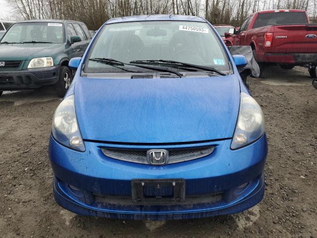 JHMGD38697S043567 - 2007 HONDA FIT S BLUE photo 5