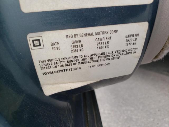 1G1BL52PXTR178014 - 1996 CHEVROLET IMPALA CLASSIC SS 青色 照片 12