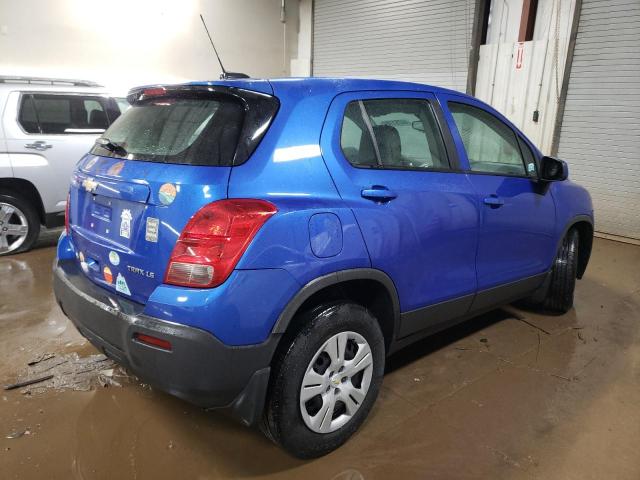 KL7CJKSB6GB714814 - 2016 CHEVROLET TRAX LS BLUE photo 3