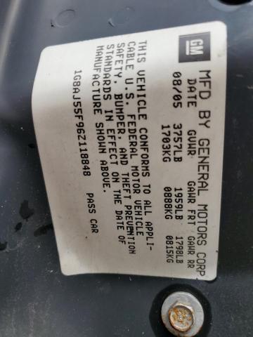 1G8AJ55F96Z118848 - 2006 SATURN ION LEVEL 2 黑色 照片 12