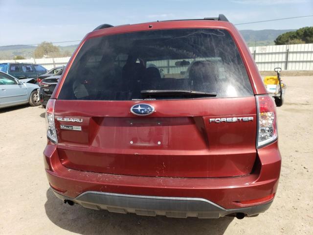 JF2SH63619G726394 - 2009 SUBARU FORESTER 2.5X PREMIUM MAROON photo 6