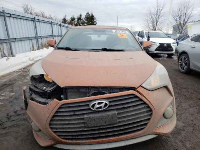 KMHTC6AE9DU115014 - 2013 HYUNDAI VELOSTER TURBO ORANGE photo 5