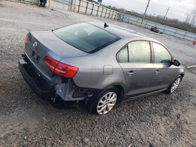 3VWD07AJ1FM245233 - 2015 VOLKSWAGEN JETTA SE GRAY photo 3