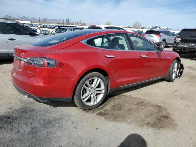 5YJSA1E21FF102987 - 2015 TESLA MODEL S Կարմիր լուսանկար 3