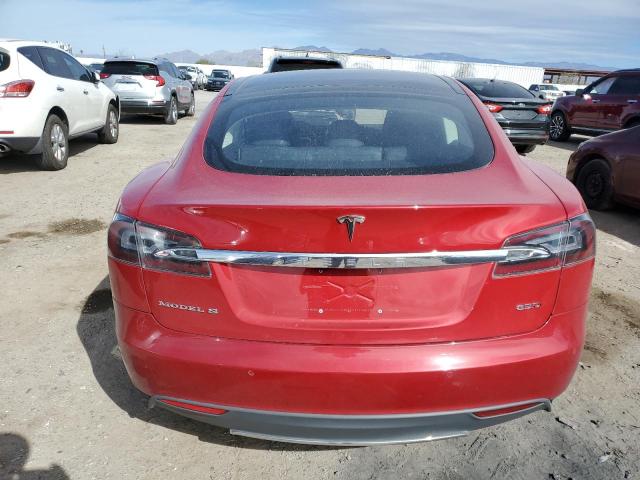 5YJSA1E21FF102987 - 2015 TESLA MODEL S Կարմիր լուսանկար 6