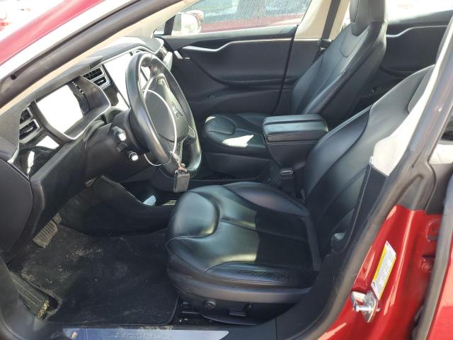 5YJSA1E21FF102987 - 2015 TESLA MODEL S Կարմիր լուսանկար 7