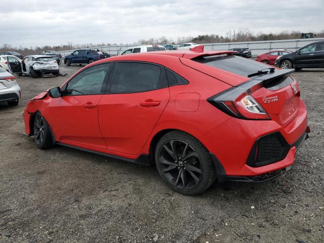SHHFK7H95KU226392 - 2019 HONDA CIVIC SPORT TOURING RED photo 2