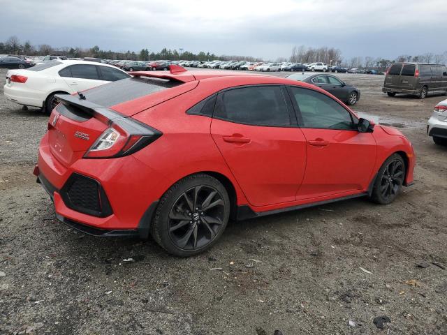 SHHFK7H95KU226392 - 2019 HONDA CIVIC SPORT TOURING RED photo 3