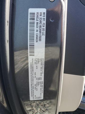 2C4RC1BGXNR175593 - 2022 CHRYSLER PACIFICA TOURING L GRAY photo 13