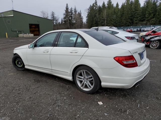 WDDGF8BB7CR204276 - 2012 MERCEDES-BENZ C 300 4MATIC WHITE photo 2