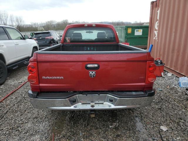 1D7HE22K67S253567 - 2007 DODGE DAKOTA ST RED photo 6