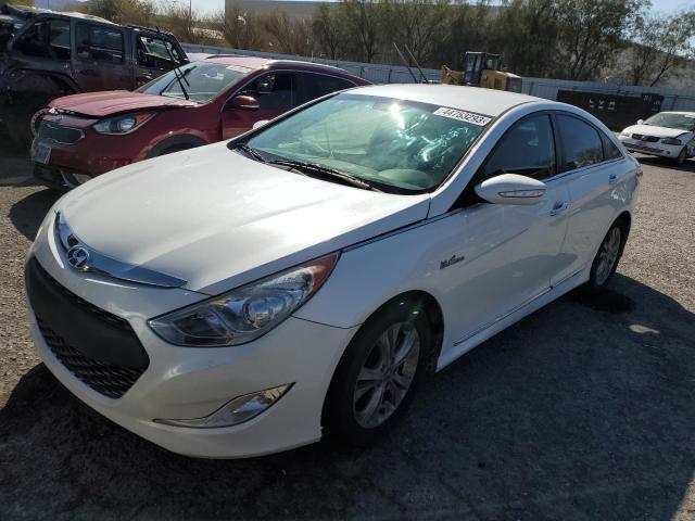 KMHEC4A41DA096187 - 2013 HYUNDAI SONATA HYBRID WHITE photo 1