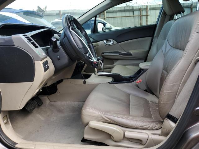 19XFB2F90CE338905 - 2012 HONDA CIVIC EXL ყავისფერი ფოტო 7