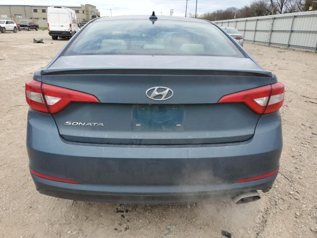 5NPE24AF8FH213039 - 2015 HYUNDAI SONATA SE BLUE photo 6