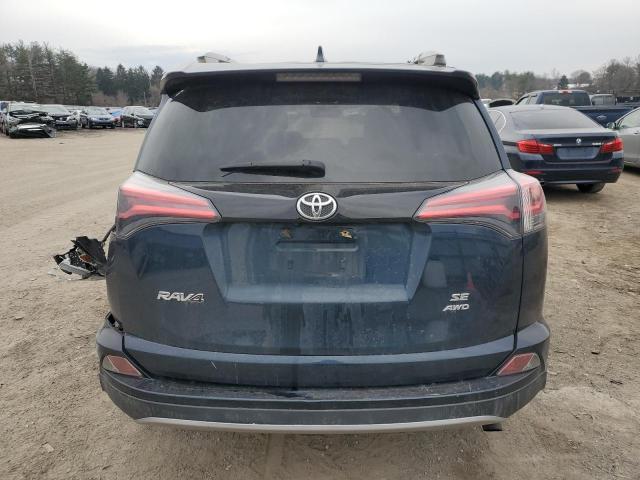 JTMJFREV4JJ176993 - 2018 TOYOTA RAV4 SE BLUE photo 6