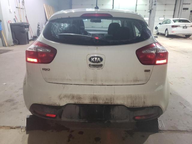 KNADM5A3XD6811977 - 2013 KIA RIO LX WHITE photo 6