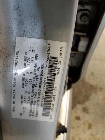 JM1BJ245521545938 - 2002 MAZDA PROTEGE PR5 银色 照片 12