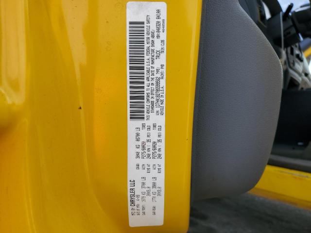 1D7HA18278S599562 - 2008 DODGE RAM 1500 ST YELLOW photo 12