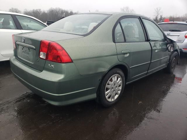 2HGES16524H514296 - 2004 HONDA CIVIC LX GREEN photo 3