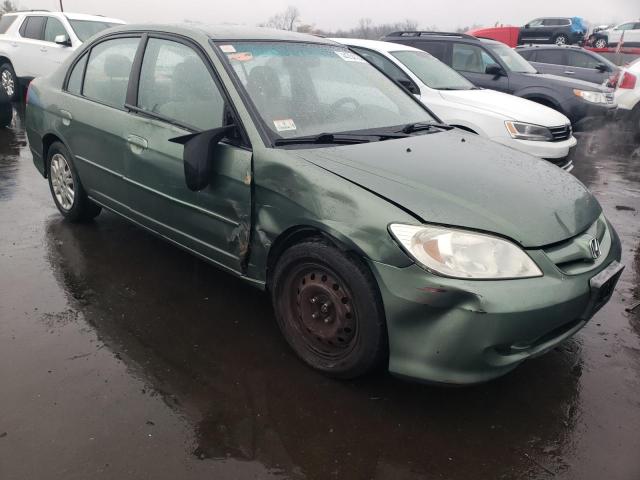 2HGES16524H514296 - 2004 HONDA CIVIC LX GREEN photo 4