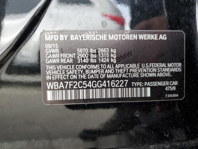 WBA7F2C54GG416227 - 2016 BMW 750 XI BLACK photo 13