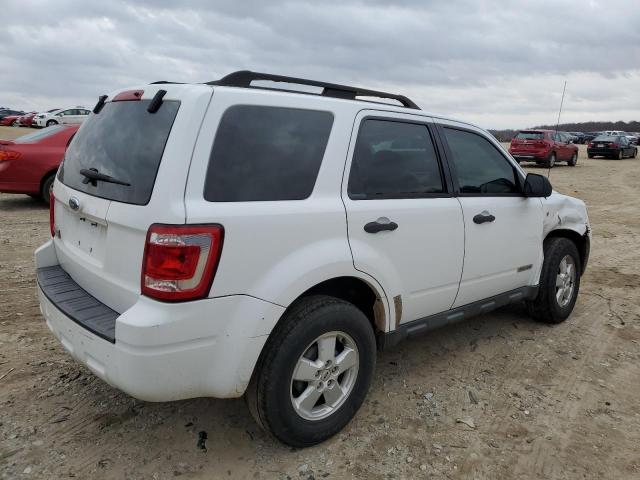 1FMCU03198KA63440 - 2008 FORD ESCAPE XLT WHITE photo 3