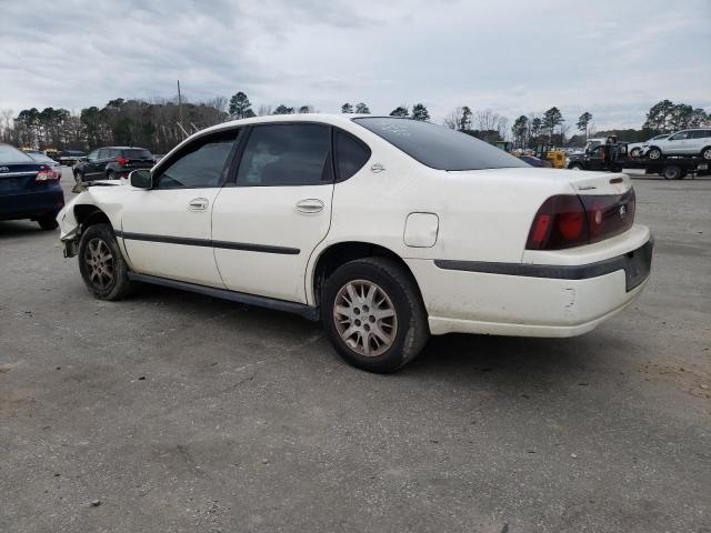 2G1WF55K439412411 - 2003 CHEVROLET IMPALA WHITE photo 2