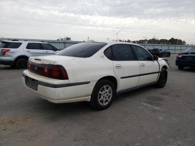 2G1WF55K439412411 - 2003 CHEVROLET IMPALA WHITE photo 3