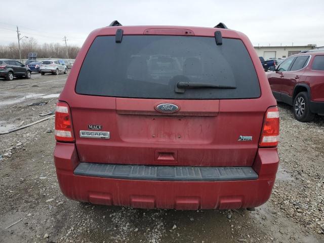 1FMCU9DG9AKD25972 - 2010 FORD ESCAPE XLT BURGUNDY photo 6