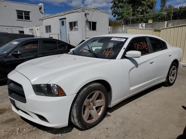 2C3CDXAT3CH230266 - 2012 DODGE CHARGER POLICE WHITE photo 1