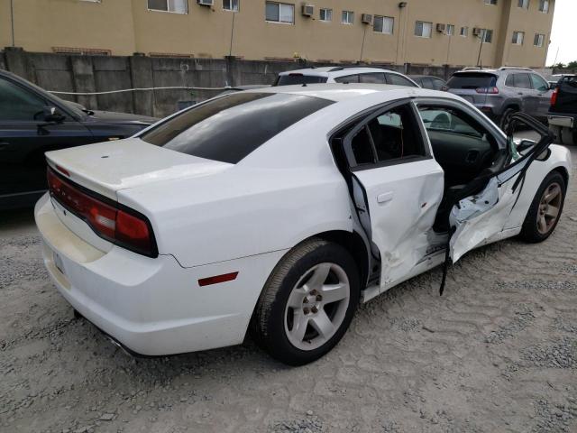 2C3CDXAT3CH230266 - 2012 DODGE CHARGER POLICE WHITE photo 3