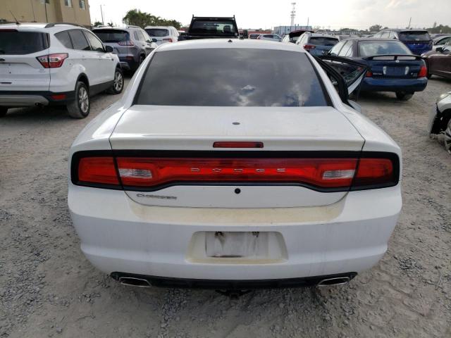 2C3CDXAT3CH230266 - 2012 DODGE CHARGER POLICE WHITE photo 6