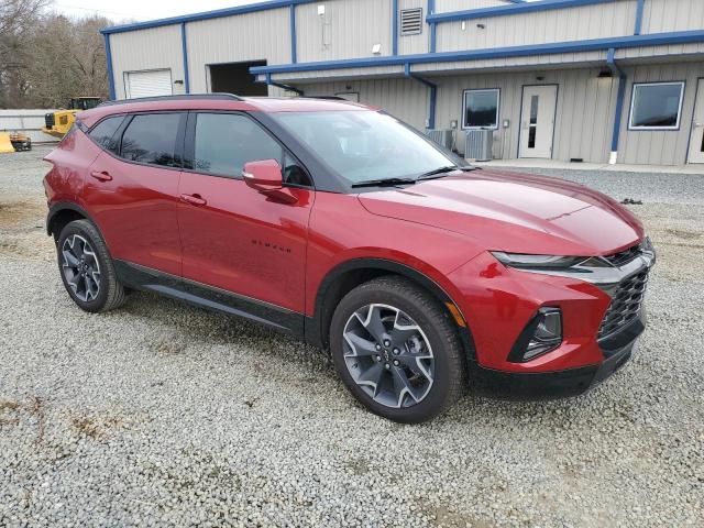 3GNKBERS2MS541349 - 2021 CHEVROLET BLAZER RS RED photo 4