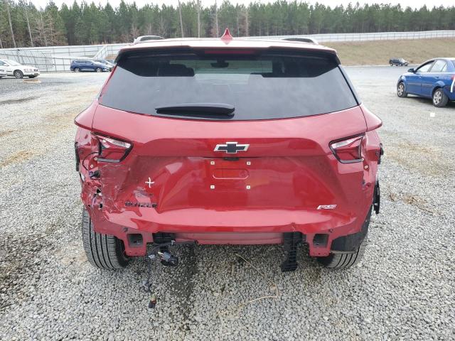 3GNKBERS2MS541349 - 2021 CHEVROLET BLAZER RS RED photo 6