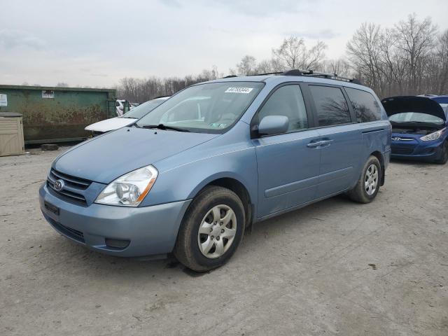 KNDMB233376104695 - 2007 KIA SEDONA EX BLUE photo 1