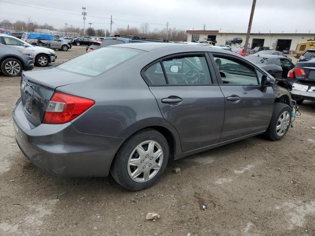 2HGFB2F5XCH302965 - 2012 HONDA CIVIC LX GRAY photo 3