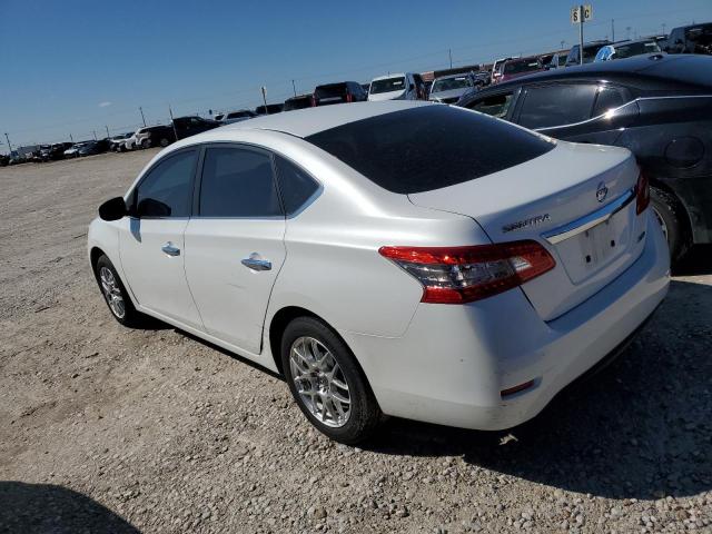 3N1AB7AP4EL645119 - 2014 NISSAN SENTRA S WHITE photo 2