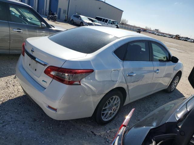 3N1AB7AP4EL645119 - 2014 NISSAN SENTRA S WHITE photo 3