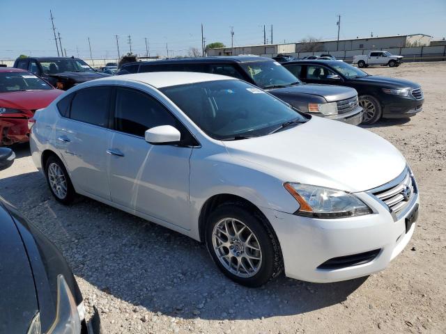 3N1AB7AP4EL645119 - 2014 NISSAN SENTRA S WHITE photo 4