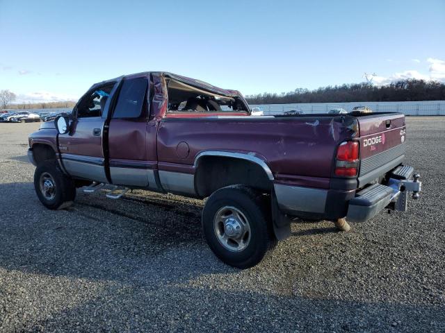 3B7KF236X1G189451 - 2001 DODGE RAM 2500 MAROON photo 2