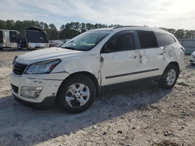 1GNKRFKD3EJ278532 - 2014 CHEVROLET TRAVERSE LS WHITE photo 1