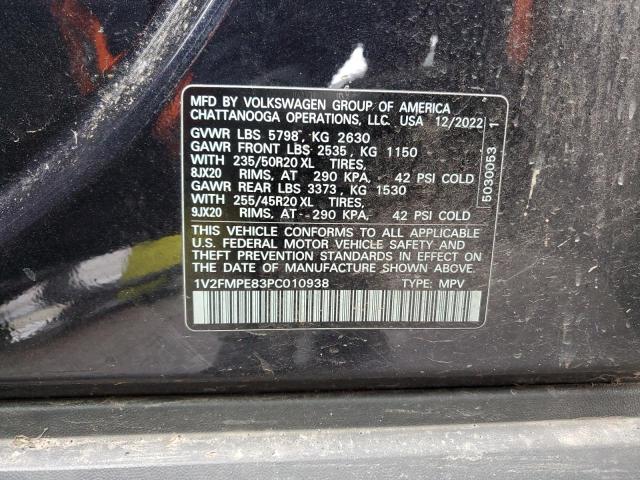 1V2FMPE83PC010938 - 2023 VOLKSWAGEN ID.4 PRO S შავი ფოტო 12