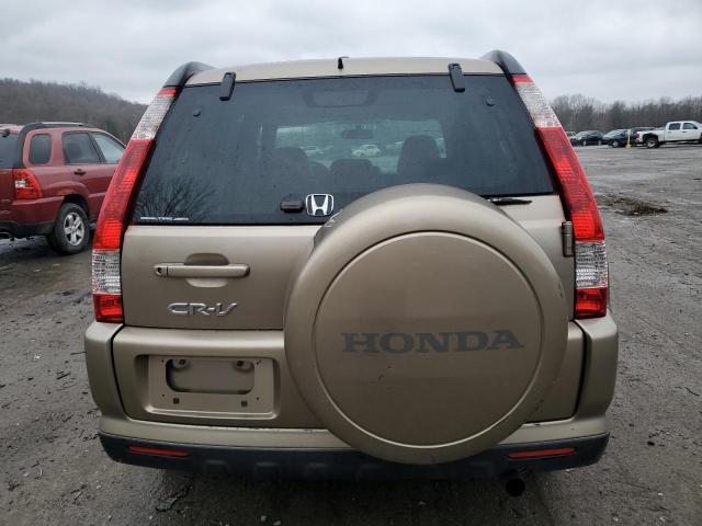 JHLRD78925C061981 - 2005 HONDA CR-V SE TAN photo 6